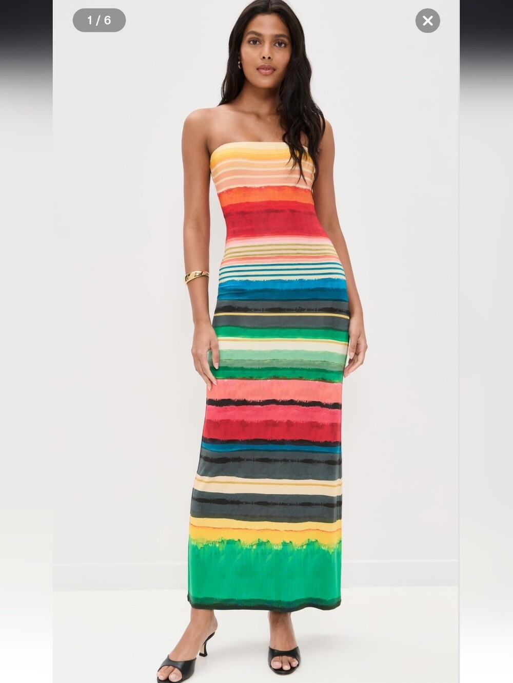 Delora Maxi Dress in Rainbow Reef